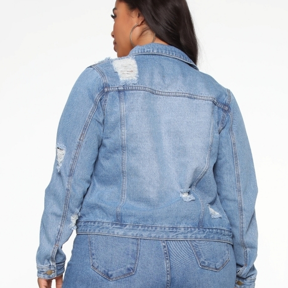 Medium Wash Denim Jacket - Picture 8 of 8